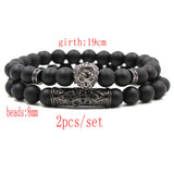 Suit Frosted Stone Stretch Bracelet – Jewelry Gift Ideas — 2