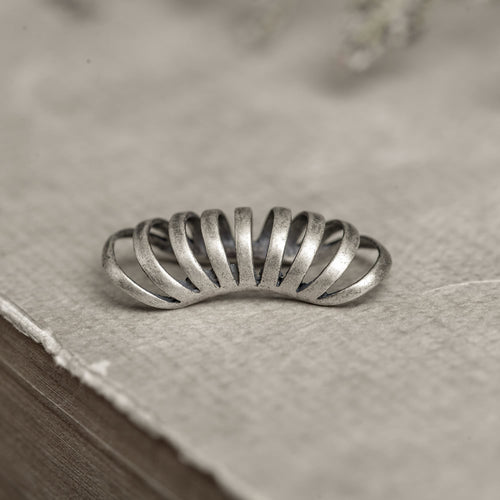 Dark Night 925 Sterling Silver Ring Earless Piercing – Everyday Gifts — 2
