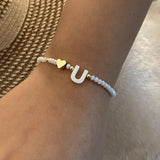 26 Letters White Shell Beaded Bracelet Women – Jewelry Gift Ideas — 13