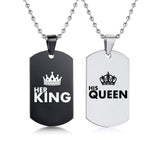 Her King His Queen Stainless Steel Dog Tags – Jewelry Gift Ideas — 3