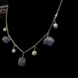 Natural Amethyst Deep Sea Pearl Necklace Ornament – Jewelry Gift Ideas — 2