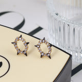 Women's Geometric Irregular Hollow Ring Diamond – Gifts for Her — 5