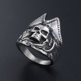 Old Devil Skull Titanium Steel Ring – Everyday Gifts — 2