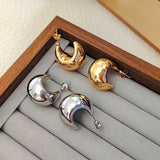 Crescent Semicircle Hollow Earrings – Unique Gift Ideas — 5