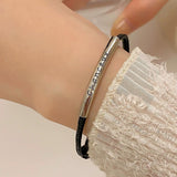 Letter Black Rope Bracelet Women's Simple Color – Jewelry Gift Ideas — 5