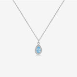 S925 Sterling Silver Zircon Lucky Stone Necklace – Jewelry Gift Ideas — 13