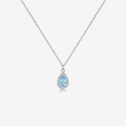 S925 Sterling Silver Zircon Lucky Stone Necklace – Jewelry Gift Ideas — 13