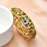 Retro Rose Diamond Studded Hollow Alloy Cloisonne – Jewelry Gift Ideas — 2