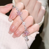 Women's Cherry Blossom Crystal Bracelet – Jewelry Gift Ideas — 17