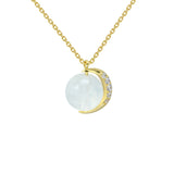 Maiden Moonlight Stone Moon Necklace – Jewelry Gift Ideas — 2