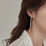 Fine Tassel Ear Wire Female Tide Niche – Gifts for Her — 3