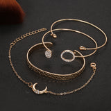 Water Drop Bracelet Crescent Set 4piece Bracelet – Jewelry Gift Ideas — 3