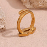18K Gold Lip Dripping Ring For Women – Gifts for Her — 9