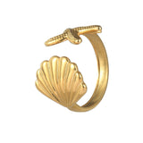 Titanium Steel Shell Ring Special-interest Design – Everyday Gifts — 6