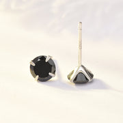 Simple Birthstone Four-Claw Zircon Earrings – Holiday Gift Ideas — 2