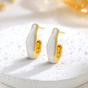 Fashion Stainless Steel Hook Enamel Earrings – Stylish Gifts — 6