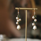 French Vintage Bell Orchid Earrings – Stylish Gifts — 5