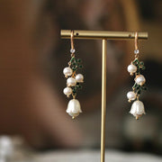 French Vintage Bell Orchid Earrings – Stylish Gifts — 5