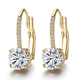 Creative Golden Micro-inlaid Four-claw Round Diamond – Stylish Gifts — 4