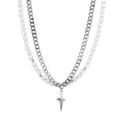Spliced Titanium Steel Four Pointed Star Cat's – Jewelry Gift Ideas — 5