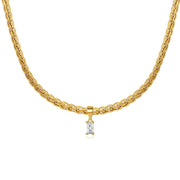 Fashion Square Zircon Pendant Necklace – Jewelry Gift Ideas — 3