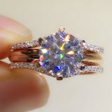 Fashion Six-claw Cubic Zirconia Ring – Stylish Gifts — 2