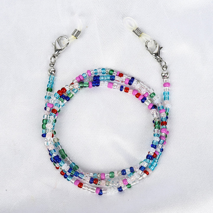 Necklace Rice Beads Mask Glasses Hanging Chain – Jewelry Gift Ideas — 1