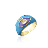 Fashion Oil Dripping Geometric Ring – Stylish Gifts — 9