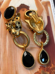 Heavy Industry Retro Embossed Matte Gold Ear Clip – Holiday Gift Ideas — 10