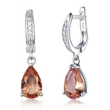 Women's Droplet Sterling Silver Platinum Plated – Gifts for Her — 2