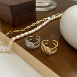 Zircon Full Diamond Knot Chain Strip Index Finger – Jewelry Gift Ideas — 6