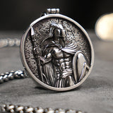 Men's Titanium Steel Warrior Necklace Pendant – Jewelry Gift Ideas — 3