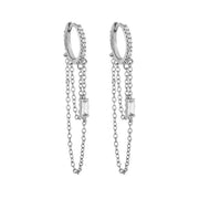 Silver Needle Chain Tassel Design Micro-inlaid – Holiday Gift Ideas — 11