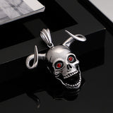Wish Personality Long Chain Horn Ghost Head Men's – Jewelry Gift Ideas — 6