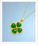 Clover Emerald Tourmaline Pendant Vintage Petal – Jewelry Gift Ideas — 10