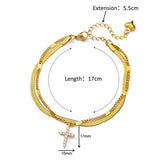 Fashion Double Layer Snake Bone Anklet Elegant Beach – Stylish Gifts — 5