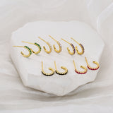 95mm Micro Inlaid Zircon Colorful Crystals C-shaped – Gifts for Her — 1