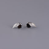 S925 Silver Retro Unisex Fashion Angel Wings Stud – Stylish Gifts — 1