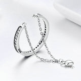 S925 Sterling Silver Heart Ring Ladies Diamonds – Thoughtful Gifts — 5