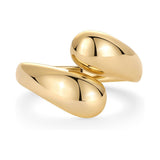 14K Gold Plated Thick Hollow Ring – Holiday Gift Ideas — 5