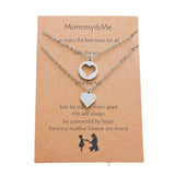 Stainless Steel Heart-shaped Card Necklace – Jewelry Gift Ideas — 2