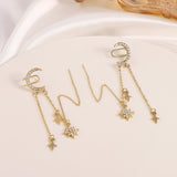 Fashion Light Luxury Micro Inset Zircon Moon Ear Clip – Stylish Gifts — 6