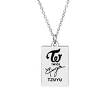 KPOP TWICE Member Signature Stainless Steel – Jewelry Gift Ideas — 17