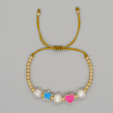Copper Oil Drop Peach Heart Couple Bracelet – Gifts for Couples — 9