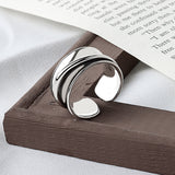 Ring Female Fashion Simple Wide Face Smooth Ring – Stylish Gifts — 2