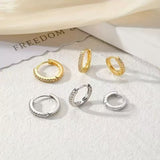 Korean-style Micro-paved Diamond Earrings Minimalist – Stylish Gifts — 6
