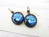Vintage Flower Arrangement Glass Jewelry Earrings – Jewelry Gift Ideas — 5