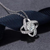Four Leaf Clover Zircon Necklace Earrings Crystal – Jewelry Gift Ideas — 6