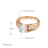 Rose Gold Natural Colorful Zircon Ring – Useful Gifts — 6