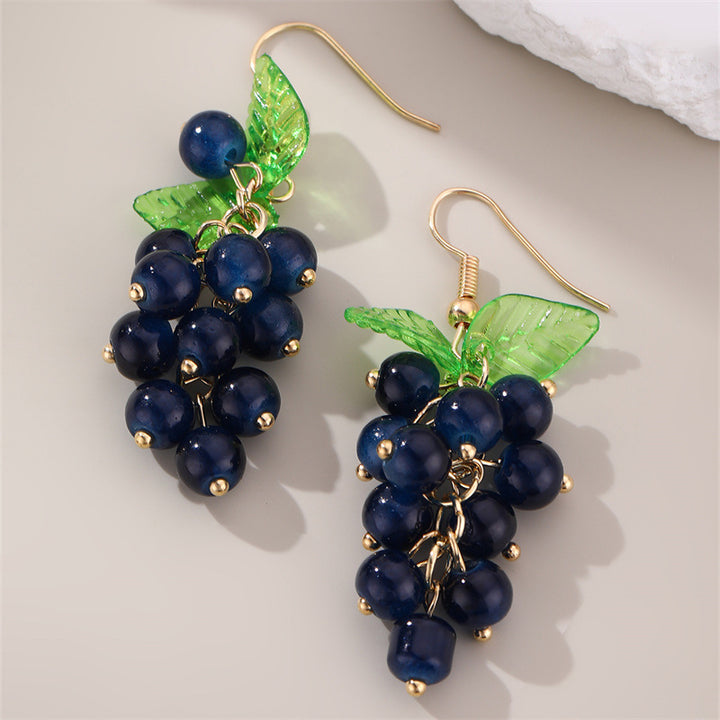 Vintage Design Grape Earrings For Women – Gifts for Her — 2